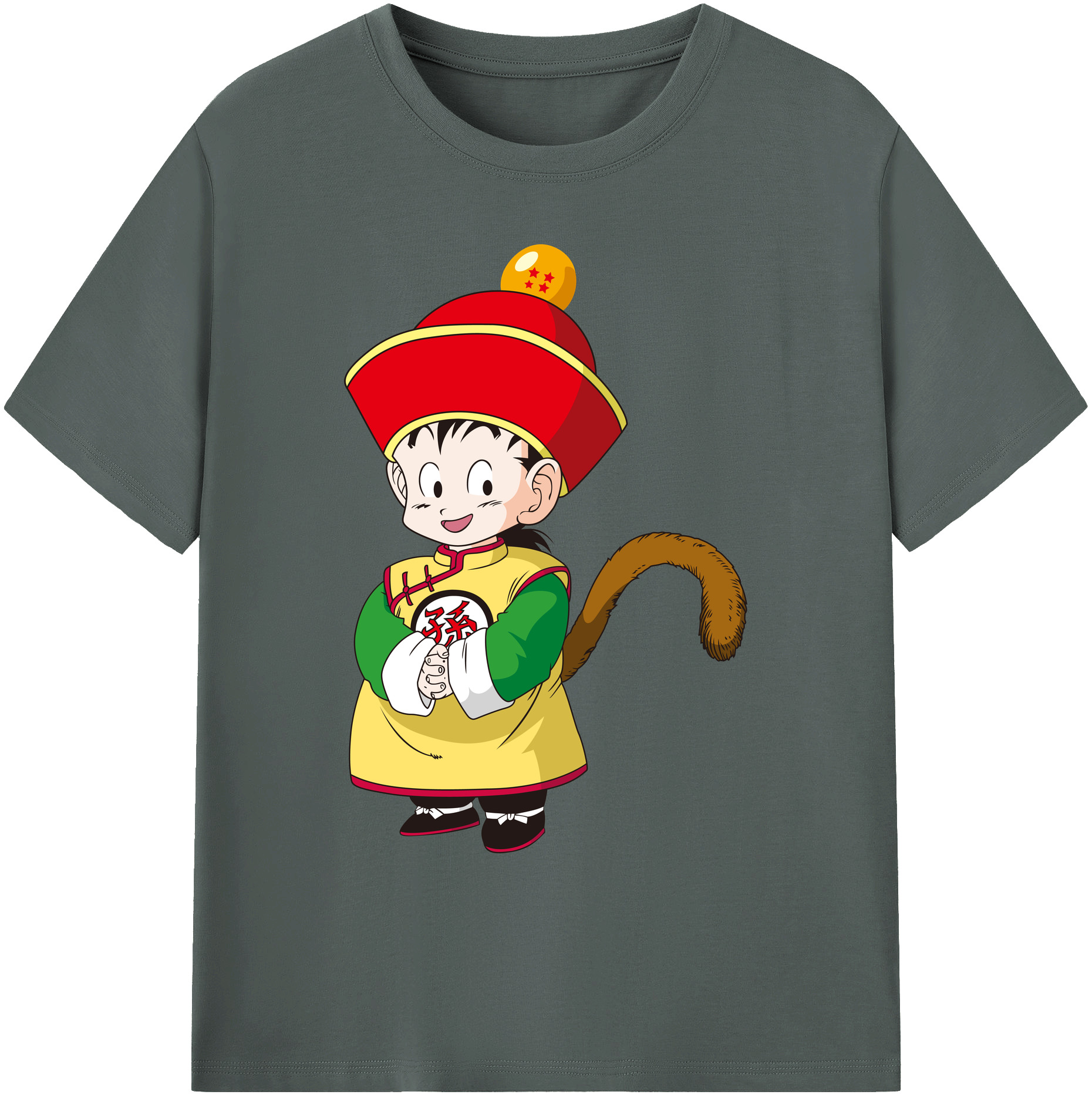 （画像用） ドラゴンボール 孫悟空（そん ごくう）Son Goku カカロット DRAGON BALL Kakarotto 綿100％ メンズ半袖Tシャツ｜肌触りやわらか＆通気性
